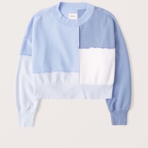 Abercrombie Patchwork Crew Sweatshirt